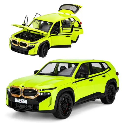 Машинка Автоэксперт BMW ХM салатовая 20см двери свет звук  6330-16