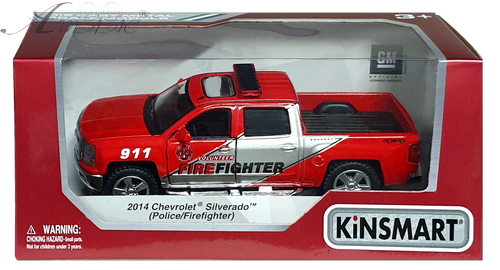 Машинка Kinsmart Chevrolet Silverado Police / Firefighter  KT5381WPR