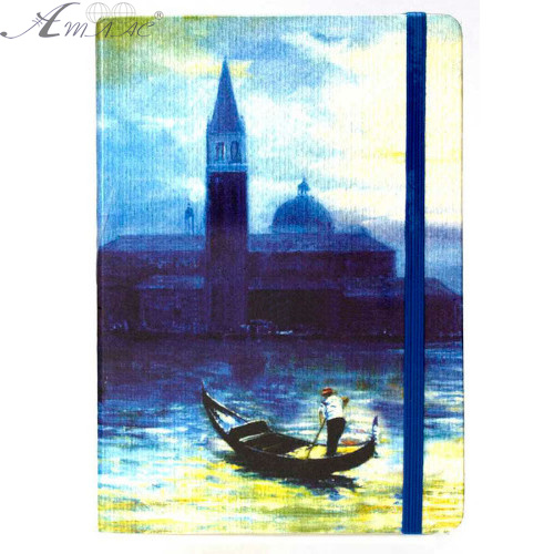 Блокнот YES "Italia" 135 х 188 мм 80 л на резинке мiх 4 дизайна 150863, 150885