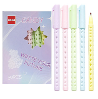 Ручка шариковая Cello Candy синяя 0,5мм  CL2371