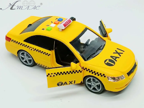 Машинка Таксі 25см пластик світло звук у коробці WY560C фото 2 Машинка Таксі 25см пластик світло звук у коробці WY560C фото 2
