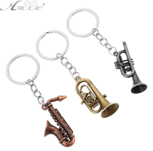 Брелок Труба музікальная духовая металл микс  ВТ-3725
