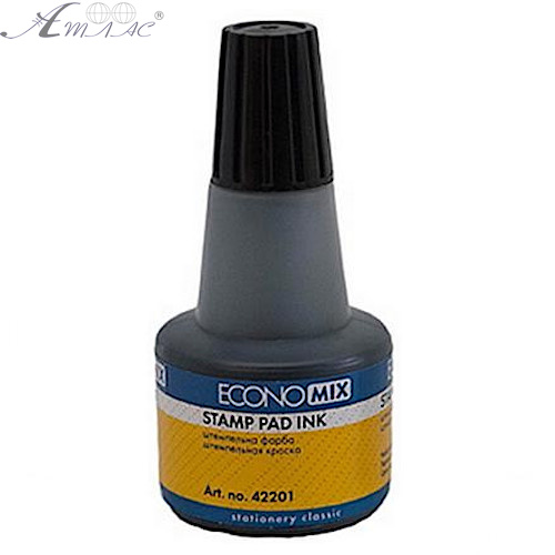 Краска штемпельная Economix черная 42201-01 Краска штемпельная Economix черная 42201-01