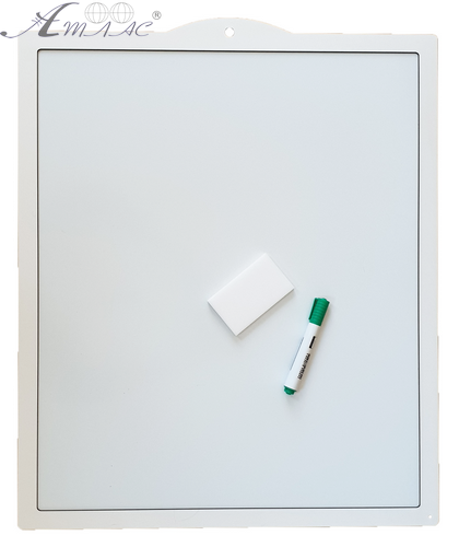 Доска Магнитная сухостираемая с рамкой из МДФ 65*54см вертикальная  AS-7025