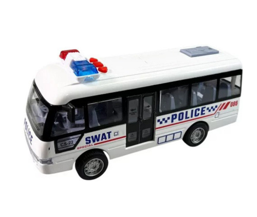 Игрушка Автобус Police пластик 18 см в коробке  YM-9906В