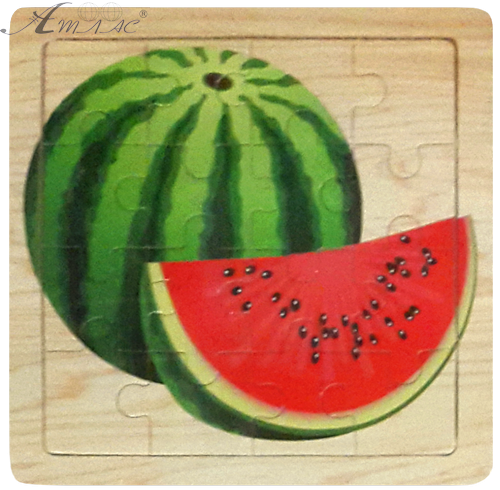 Іграшка Дерев'яна Пазл Фрукти 15 х 15 см TZ 15320