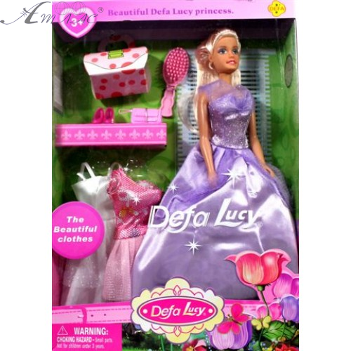 Кукла Defa Lucy Принцесса с набором нарядов 29 см  8071