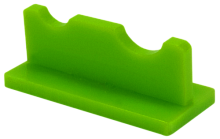Підставка під два пензлика, Зелений пластик AS-0058