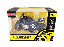 Мотоцикл Мотоексперт Die-Cast ZXY микс металл инерция 11см  Н7788-1