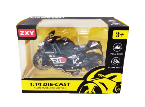 Мотоцикл Мотоексперт Die-Cast ZXY микс металл инерция 11см Н7788-1 Мотоцикл Мотоексперт Die-Cast ZXY микс металл инерция 11см Н7788-1