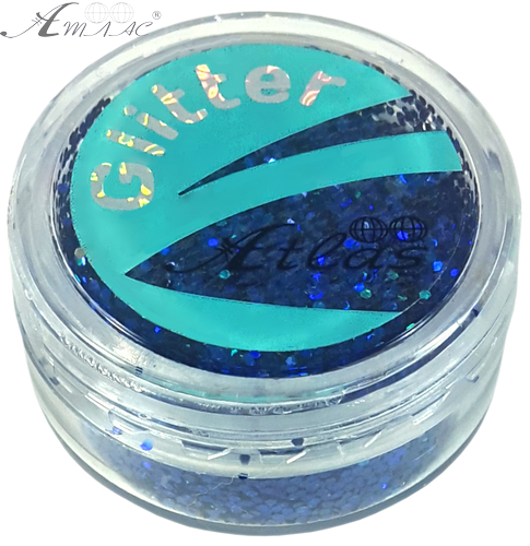Блискітки (Гліттер) великі Голографічні Атлас 3 гр - Синій AS-2460