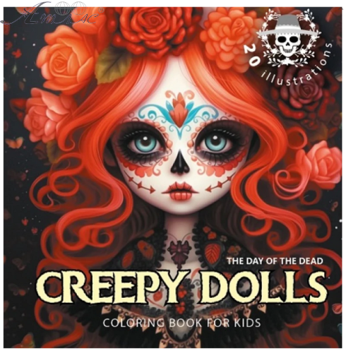 Раскраска Интегральная ASH 160*160 48 стр.Creepy Dolls  23397