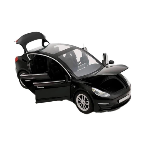Машинка Автопром Tesla Model 3 Черная 20см  AP7728 фото 2