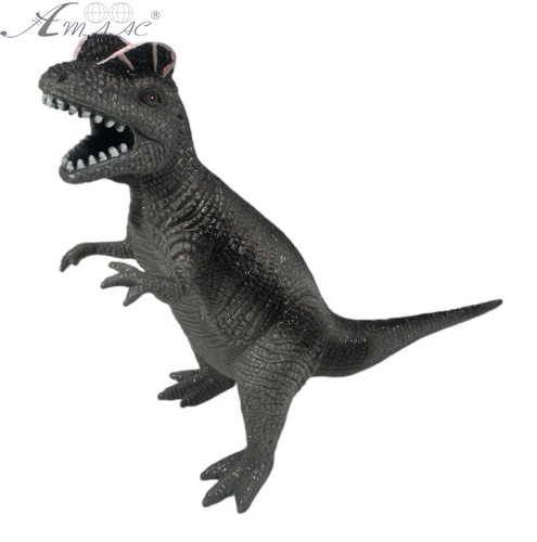 Іграшка силіконова антистрес, Динозавр сірий з бровами 15см. 08476 Іграшка силіконова антистрес, Динозавр сірий з бровами 15см. 08476