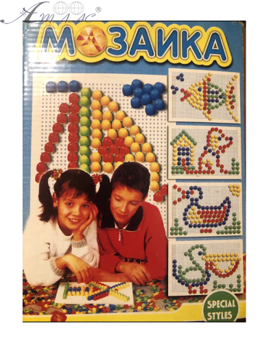 Іграшка Мозаїка JT 160 деталей, діаметр 15 мм у коробці  168-1