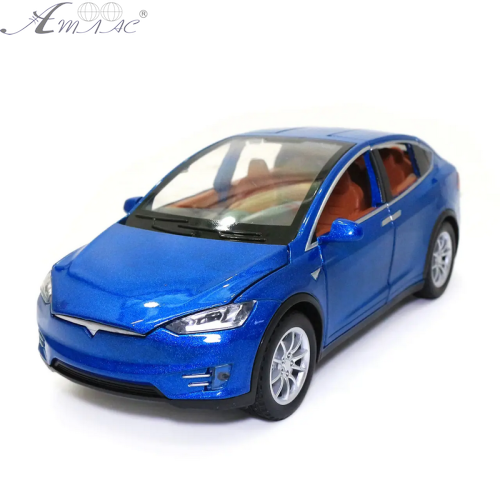 Машинка Автосвіт Tesla Model X Синя 21см  AP2048