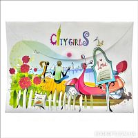 Папка на кнопке А4 LEO City Girls  490718