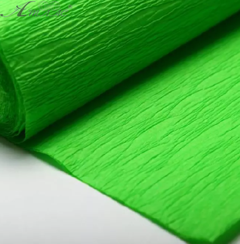 Бумага гофрированная салатовая фиолетовая 55 % 26,4 г (50 х 200 см) 80,12/10 Бумага гофрированная салатовая фиолетовая 55 % 26,4 г (50 х 200 см) 80,12/10