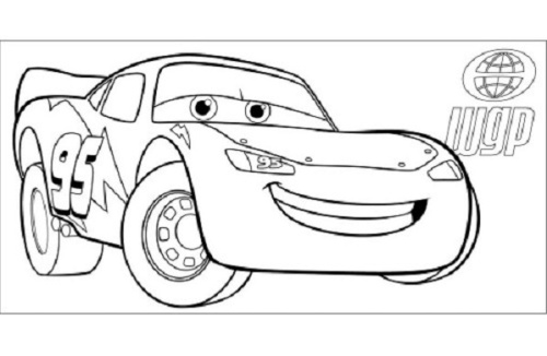 Холст с контуром Тачки - 4 на подрамнике 15 х 30 см  950742