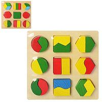 Игрушка Деревянная Сортер фигуры Геометрика MD0716