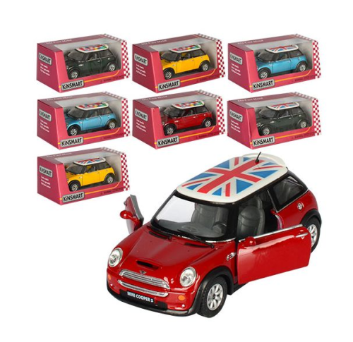 Машинка Kinsmart Mini Cooper S ЗЕЛЕНАЯ металл инерционная KT5059WF Машинка Kinsmart Mini Cooper S ЗЕЛЕНАЯ металл инерционная KT5059WF