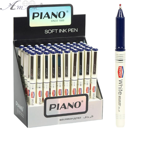 Ручка шариковая Piano White Синяя PS-308 Ручка шариковая Piano White Синяя PS-308