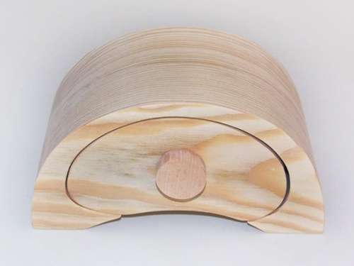 Деревянный комод Овал на одно отделение 17*9*9 см  1655