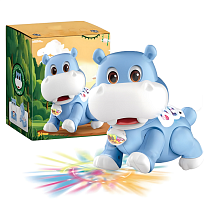 Іграшка Бегемотик ходить музичний зі світловими ефектами  9055С