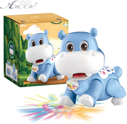 Іграшка Бегемотик ходить музичний зі світловими ефектами  9055С