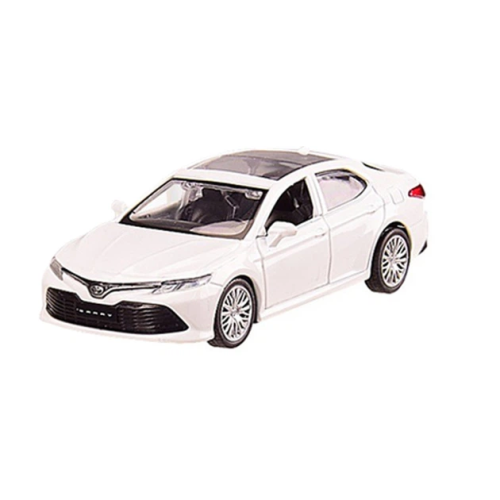 Модель Автопром Toyota Camry Белая металлическая инерционная 11см  4339