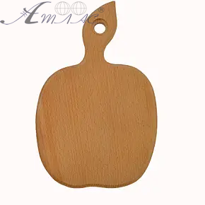 Дерев'яна дошка кухонна фігурна Яблуко 34 х 22 см Бук 10665