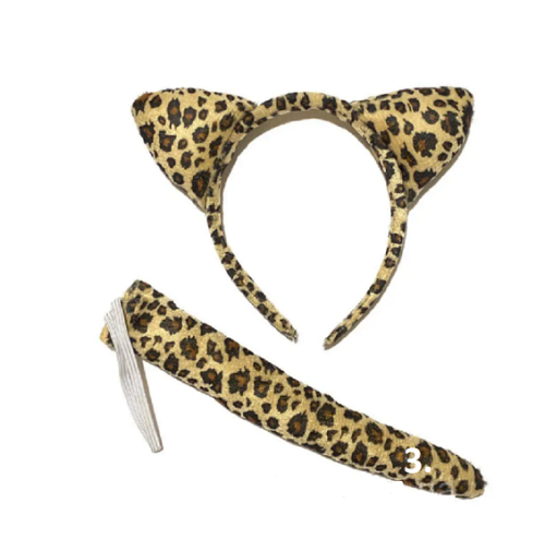 Игрушки Обруч Ушки Леопарда с хвостом 4 цвета  10720 фото 4