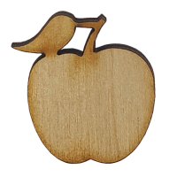 Фігурка фанерна - міні Яблуко 2,9 см AS-4681, В-0183