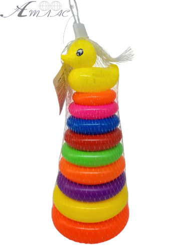 Іграшка Піраміда пластикова Качечка 13 х 30см  919