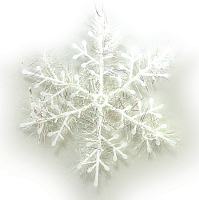 Набір декоративних сніжинок 3 штуки, 13 см  0645-13