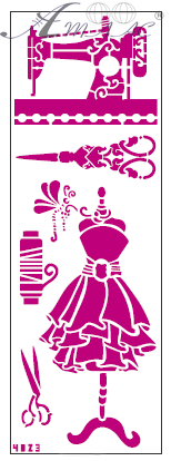 Трафарет для декора мягкий, самоклеящийся № 4023 ТМ-4023 Трафарет для декора мягкий, самоклеящийся № 4023 ТМ-4023