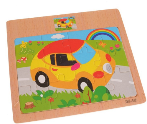 Игрушка Деревянная Пазл животные, транспорт 17 х 15см  1090 фото 2