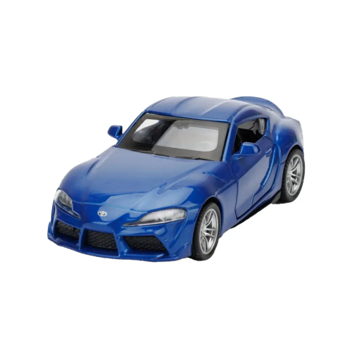 Модель Автопром Toyota Supra GR Синяя металлическая инерционная 11см  4357