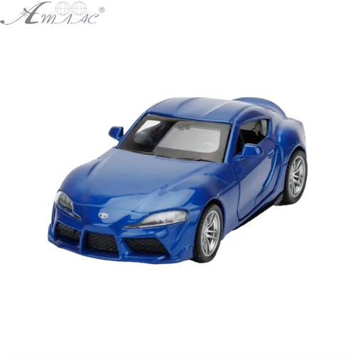 Модель Автопром Toyota Supra GR Синя металева інерційна 11см  4357