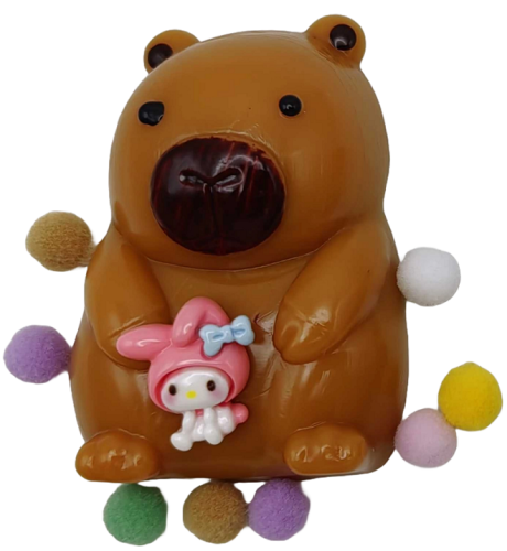 Игрушка Капибара с шариками Антистресс Сквиш  7 см  11265,  820-24 фото 2