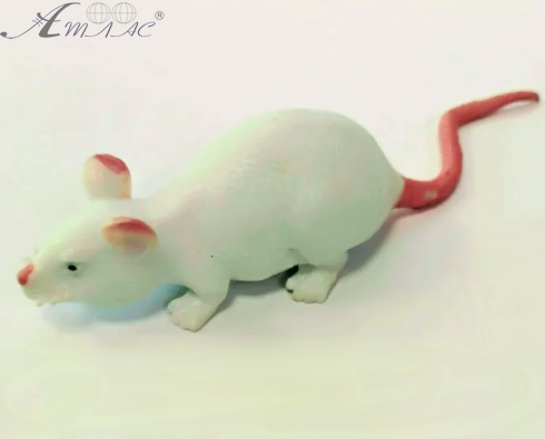 Іграшка Силіконова тягнучка Пацюк маленький 6 см + хвіст 03580