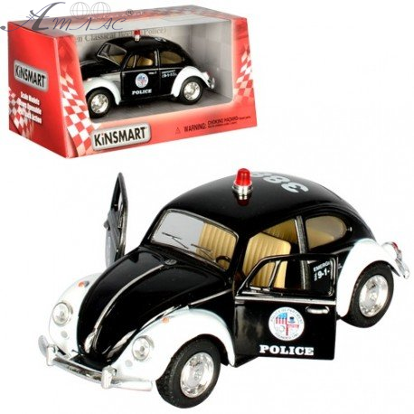 Машинка Kinsmart WV Beetle Classical Police 1967  KT5057PW