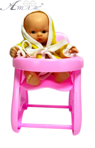 Игрушка Пупс резиновый 10см за столиком 04794 Игрушка Пупс резиновый 10см за столиком 04794