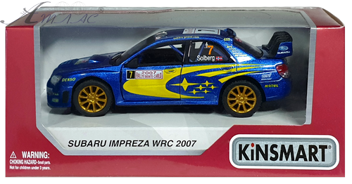 Машинка Kinsmart Subaru Impreza WRC 2007, спорт KT5328W