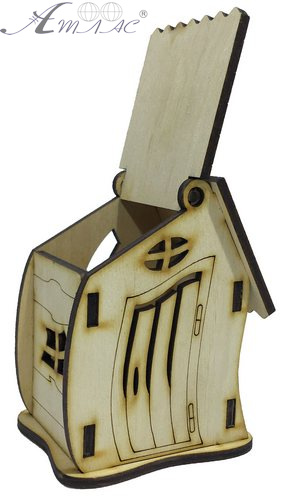 Будинок № 12 Скринька з відкидним дахом 6 х 7 х 10 см AS-4261, F-0141 фото 2 Будинок № 12 Скринька з відкидним дахом 6 х 7 х 10 см AS-4261, F-0141 фото 2