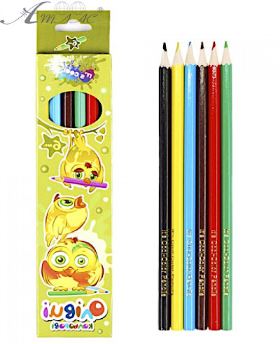 Олівці кольорові It's Cool 6 кольорів 215/6BL