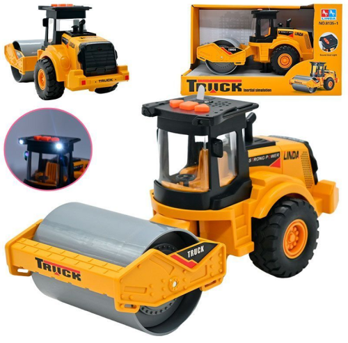 Игрушка Машинка Асфальтовый Каток инерционная 25 см в коробке  8135-1