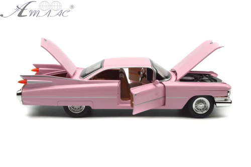 Машинка Автоексперт Cadillac Coupe DeVille 1959р рожева 21см двері світло звук 5069-94 фото 2 Машинка Автоексперт Cadillac Coupe DeVille 1959р рожева 21см двері світло звук 5069-94 фото 2