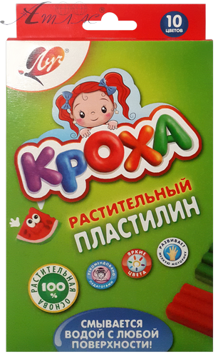 Пластилин Луч "Кроха" растительный 10 цветов 25С1556-08