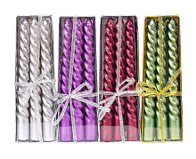 Свечи Металлик набор, 3 шт свечи в коробке  00948